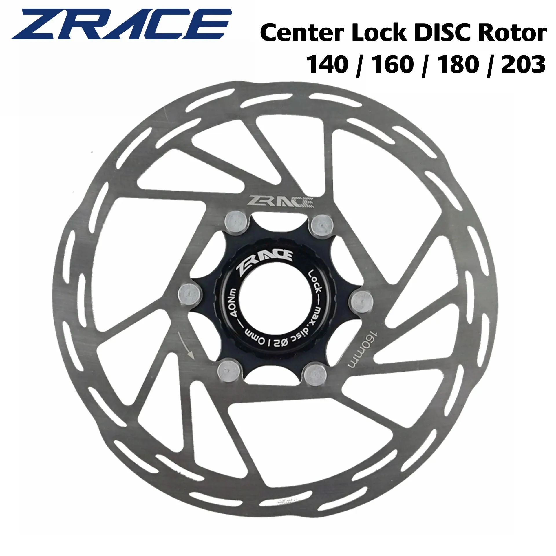 ZRACE 센터 잠금 브레이크 디스크 로터, 강력한 방열 플로팅, MTB 및 로드용, 140mm, 160mm, 180mm 