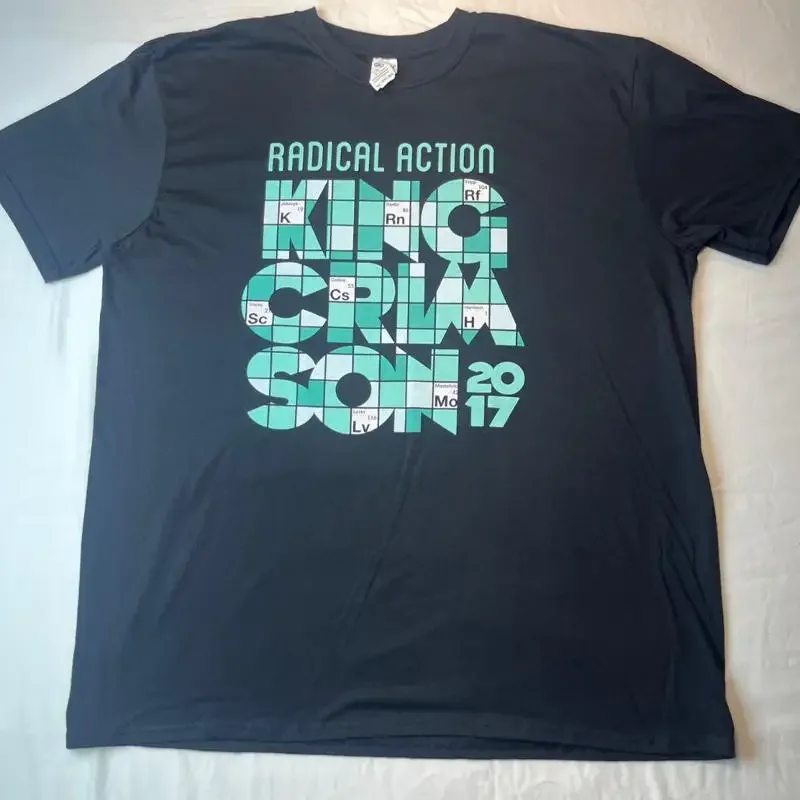 King Crimson 2017 Concert T Shirt Radical Action Tour Rare Size 2XL Black