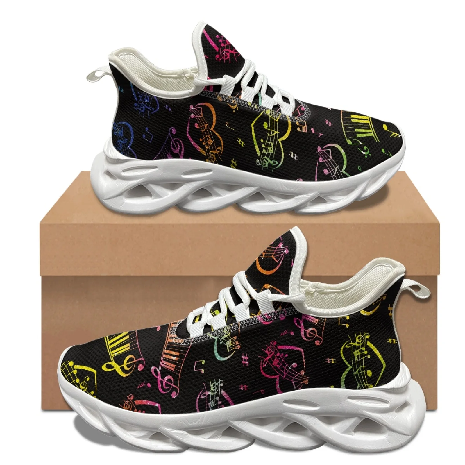 XIXIRIMIDO Blade Running Shoes Women's Lightweight Sneakers Men's Commuter Sport Shoes Comfortable Breathable Soft Colorful Note