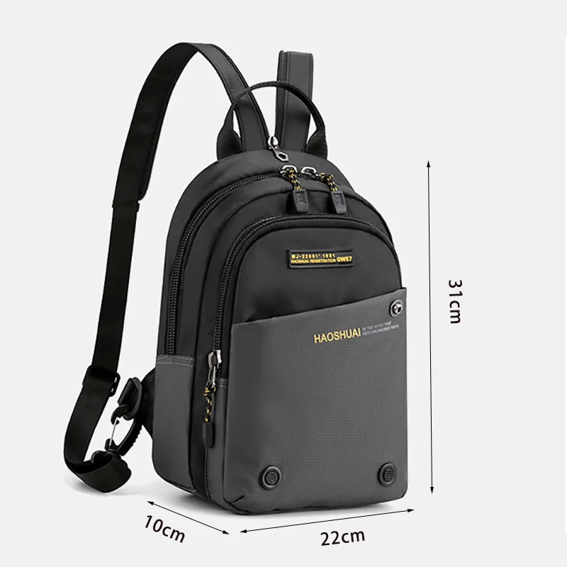 Men Shoulder Bags Chest Bag Multifuncional Crossbody Bags Travel Sling Bag