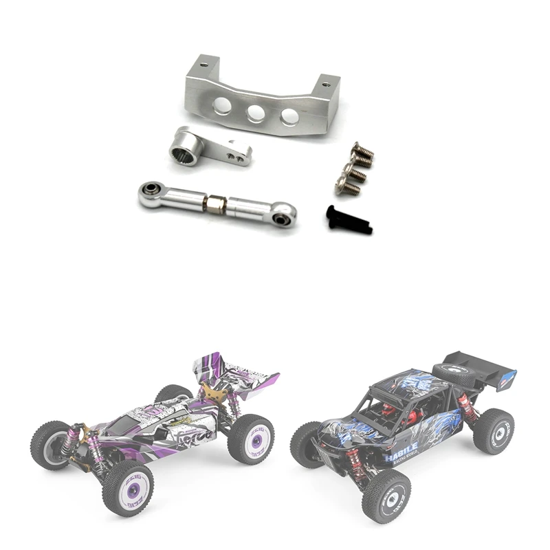 Servoarm aus Metall mit Servohalterung für Wltoys 144001 144002 124016 124017 124018 124019   RC Autoteile