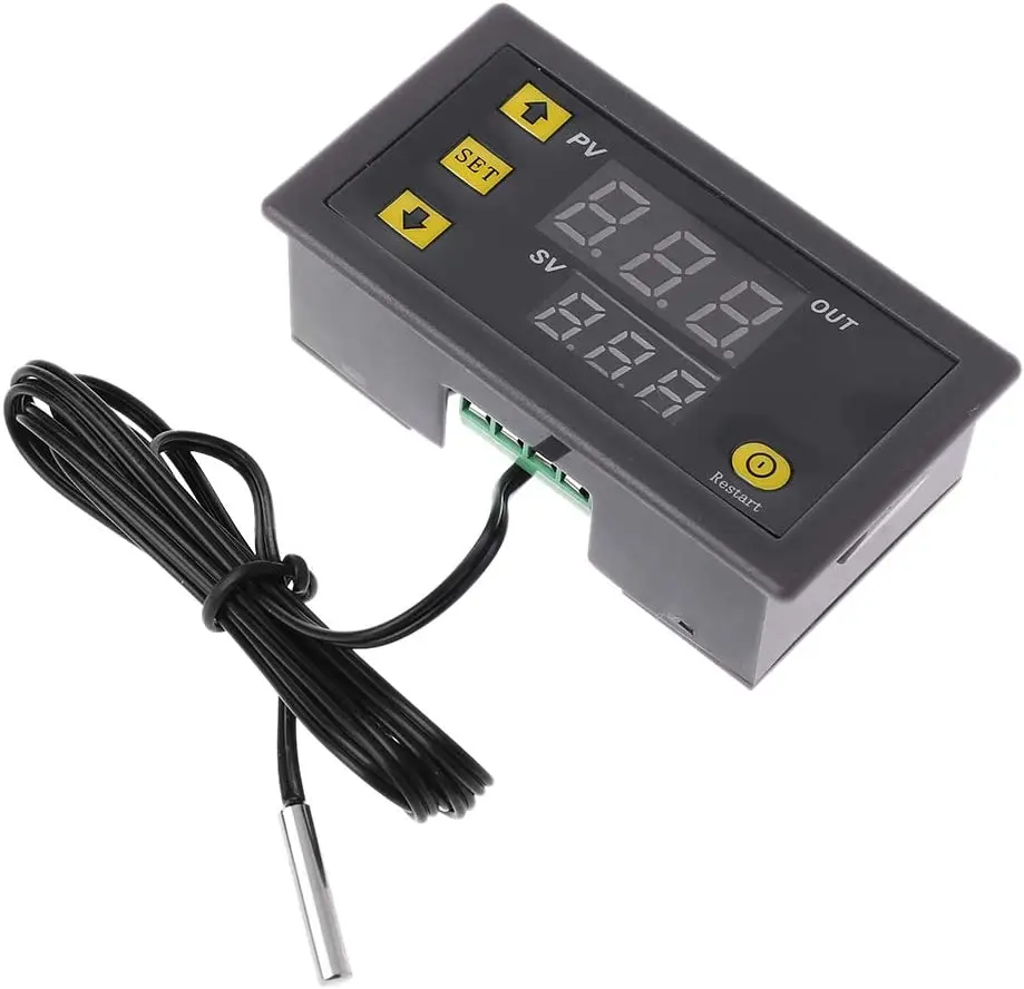 W3230 AC 110V 220V 20A LED Digital Temperature Controller Thermostat Thermometer Temperature Control Switch Sensor Meter