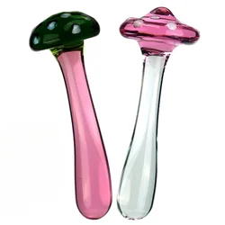 New Transparent Anal Plug, Glass Anal Dilator, Female Sexual Products, Vestibular Toy, Masturbator, Mushroom Massage Stick 18+