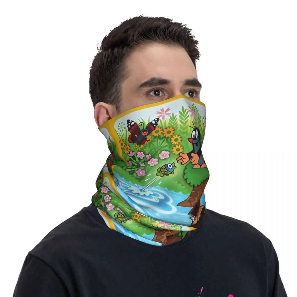 Bandana de peixe respirável unisex para adulto, capa do pescoço, envoltório cachecol, balaclava, ciclismo, adulto