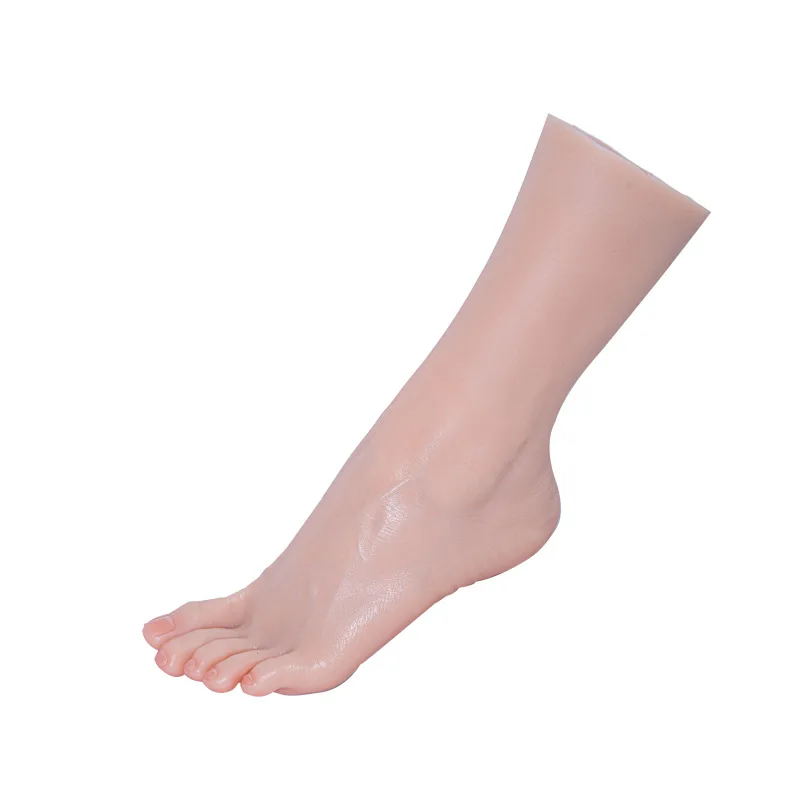 All Bone Sexy Silicone Girls Feet Sweet Toes Model High Ankle Fexible Action Sex Toys For Man Love Dolls size 39