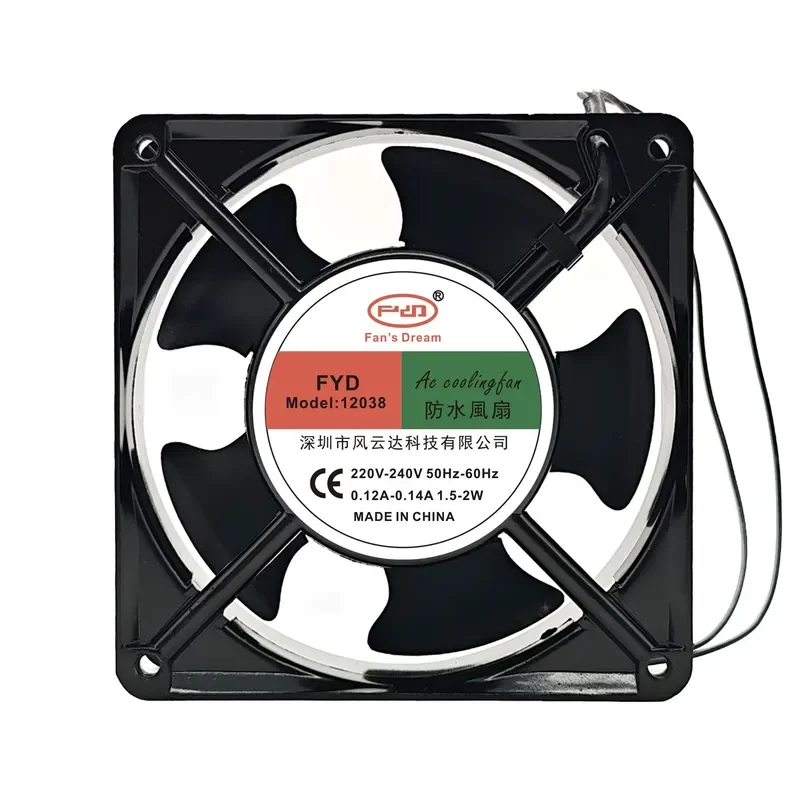 IP68 Fully Waterproof Fan for 12038 12V 24V 48V 220V 12CM Outdoor Humidifier Fan