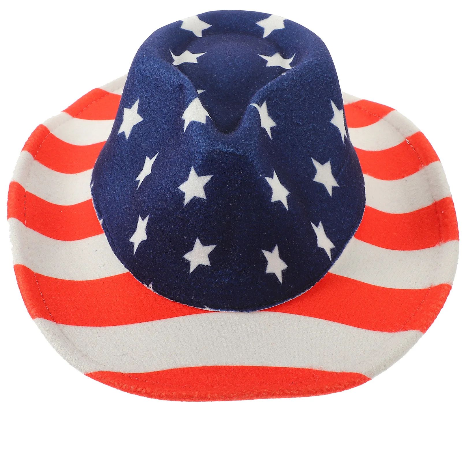 1 szt. Kapelusz kowbojski z motywem flagi amerykańskiej, lekki, patriotyczny dodatek na Dzień Niepodległości, 4 lipca, imprezę w stylu western.