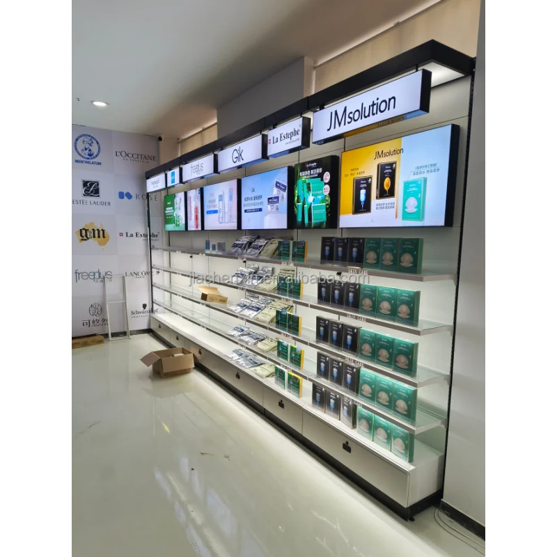 custom.Store Furniture Metal Cabinet Display Racks Retail Display Shelves Gondola Shelving Supermarket Storage Shelves