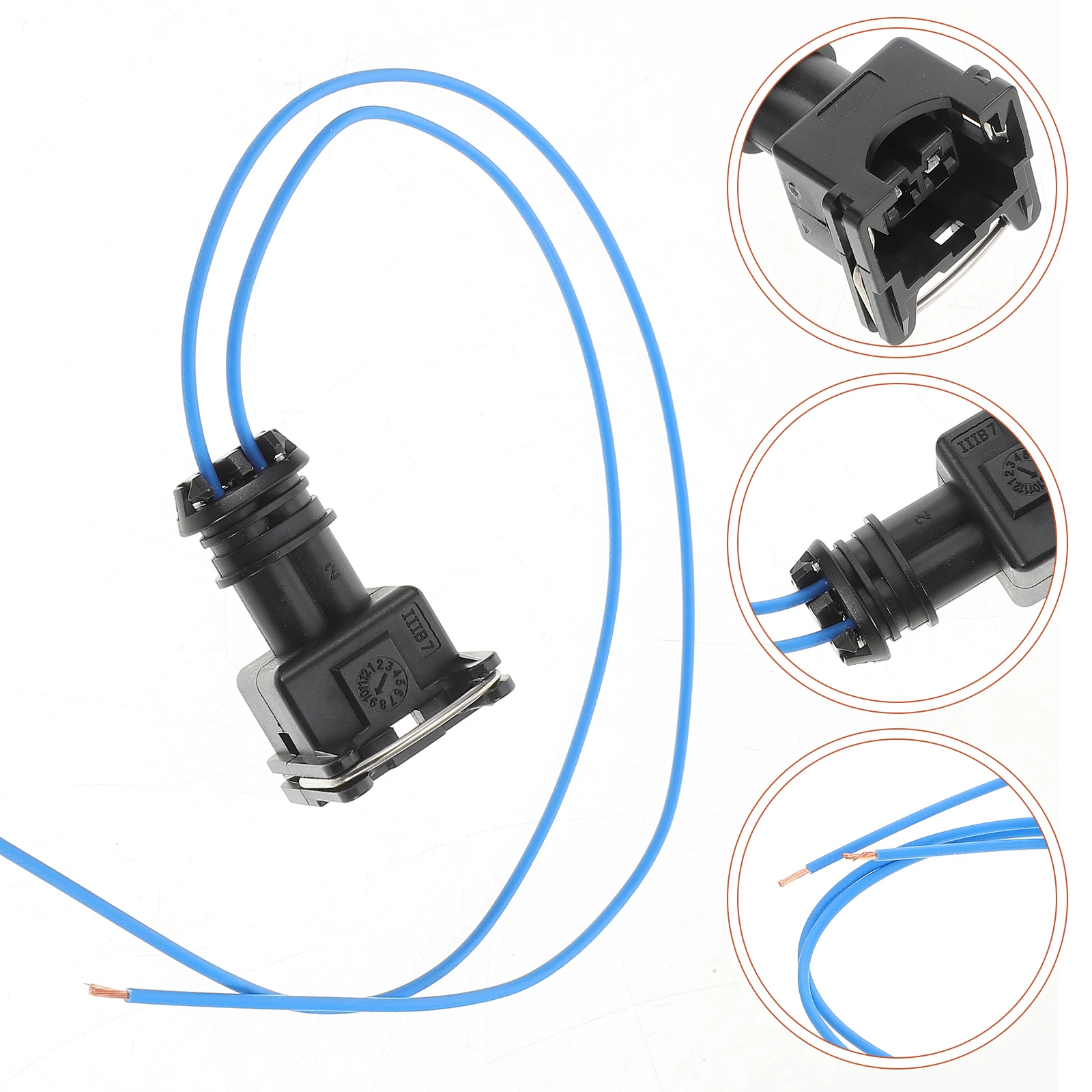 オイルポンププラグ配線ハーネスパーキングヒーター供給交換ワイヤー車の空気自動車互換性のあるピグテールクリップコネクタ