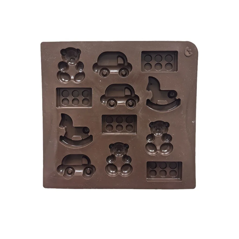 Car Trojan Chocolate Biscuit  Silicone Mold DIY Candy Pudding Cake Decoration Baking Mold