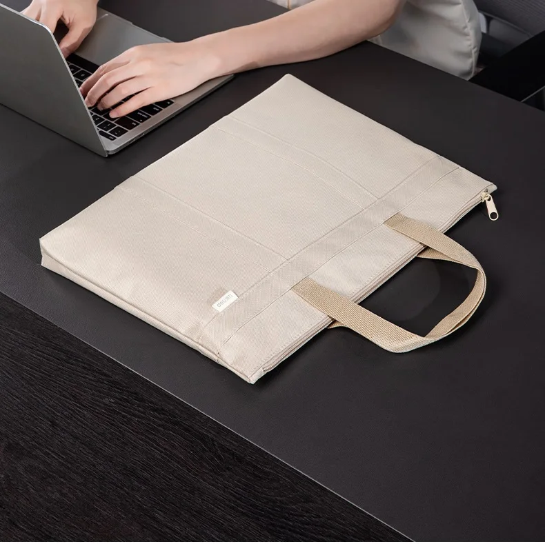 Datei Tasche Reiß verschluss Stil Computer Aktentasche Geschäft minimalist ische Datei Paket Produktion Inspektion Daten Aufbewahrung tasche Handheld groß