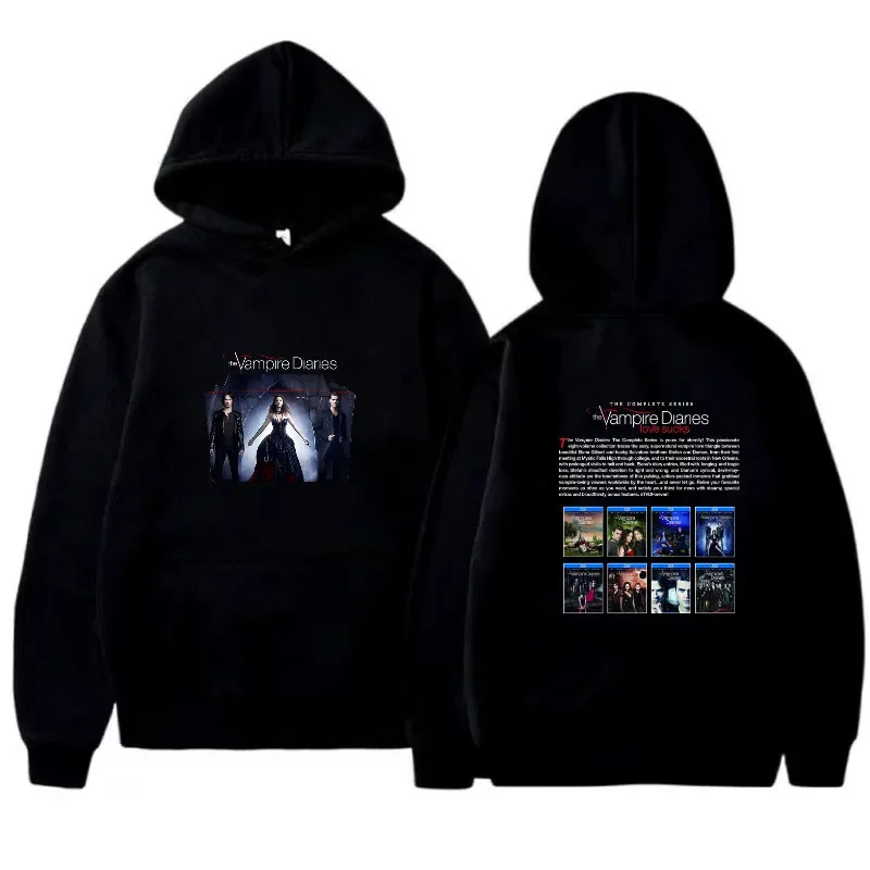 

2024 Vampire Diaries Fashion Street Wear Y2k Hoodie Harajuku Casual Hoodie Fleece Sweatshirt Long Sleeve Printed Hoodie top