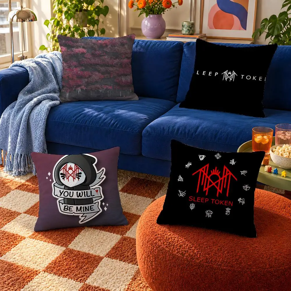 Band Sleep Token Vessel Worship Ritual Cushion Cover Throw Pillow Soft Short Plush Cozy Durable For Sofa Bedroom Home Decor Gift
