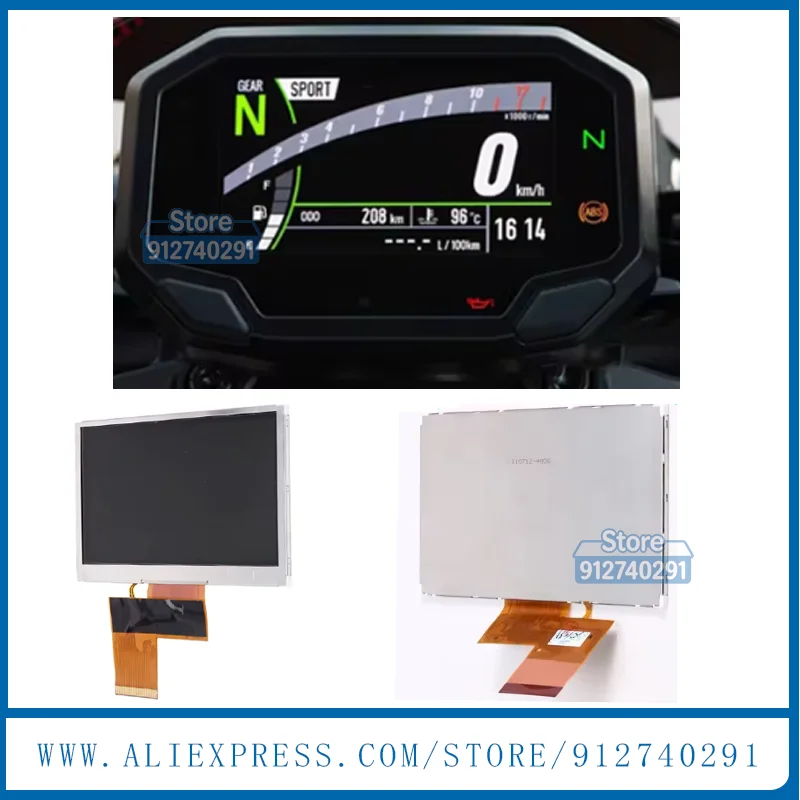 Original LCD Panel For Motorcycle Instrument Fot Kawasaki Z900 Z650 Ninja650 Gauge Speedometer Replacement 2020-2022 LCD Repair