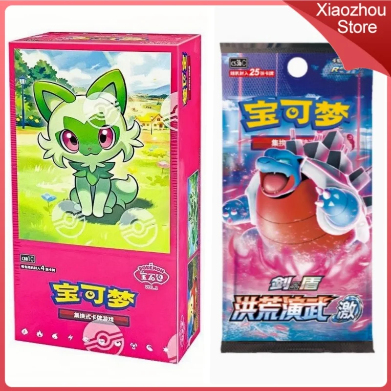 

В наличии оригинальные карты Pokémon Gem Pack Vol 1 и 2 Scarlet Violet Eevee Vol 2 Коллекционная карта Китайская сумка PTCG Коллекция подарков