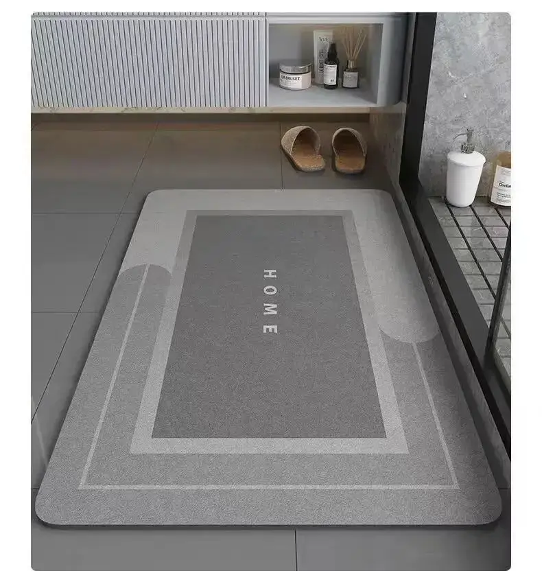 VIAKAM Soft Diatomite Floor Mats Household Bathroom Doorway Water-absorbent Floor Mats Bathroom Entrance Non-slip Foot Mats