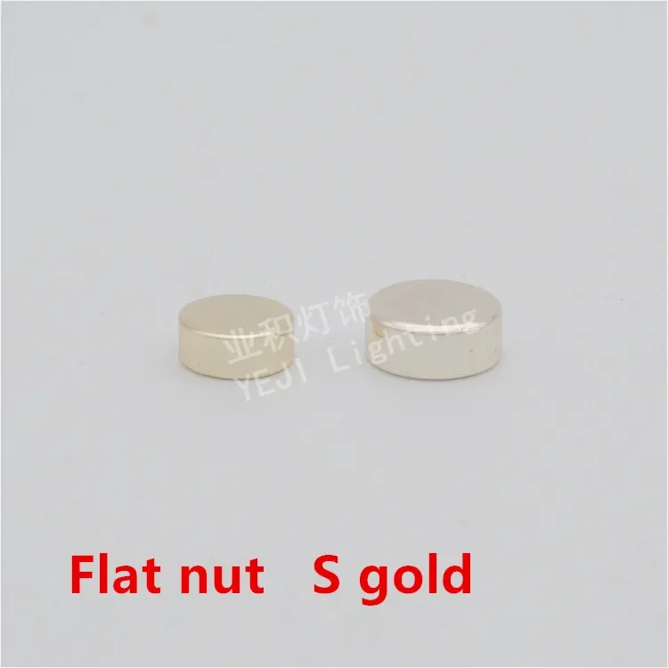 S gold Flat nut M10 teeth screw cap Decorative nuts Vintage pendant lighting fitting Led bulb Tube light Lighting accessories