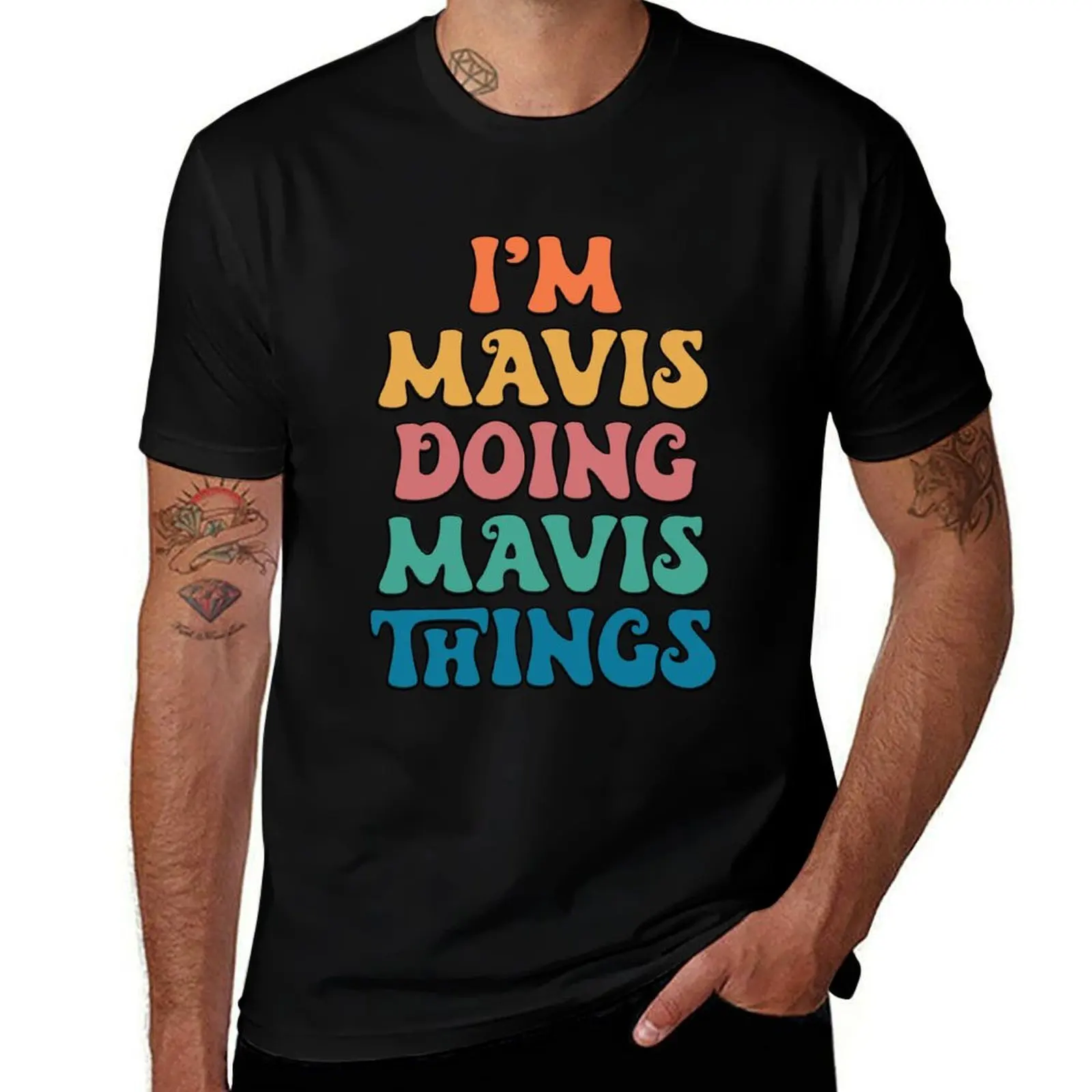 Mavis Funny Retro First Name T-Shirt Simple Print Design T-Shirt