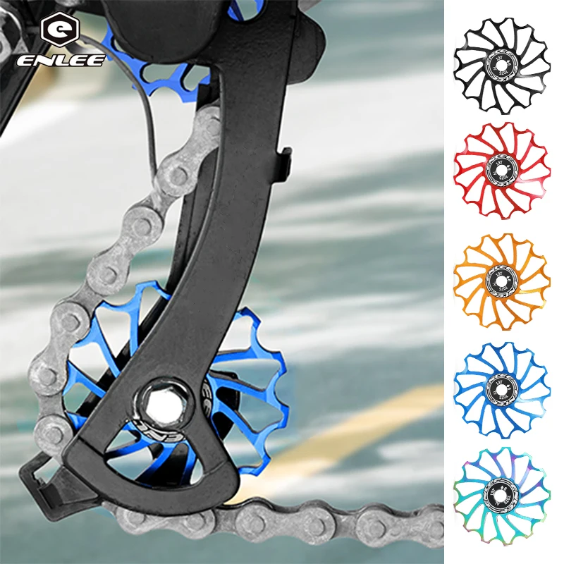 11T/13T Bicycle Rear Derailleur Jockey Wheel Ceramic Bearing MTB Road Bike Jockey Pulley Road Bicycle Chain Guide Wheel Part
