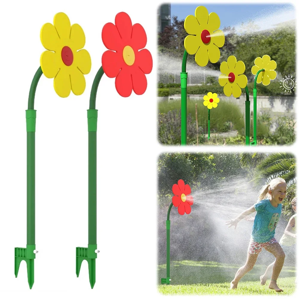 

Разбрызгиватель Crazy Daisy, вращающийся на 360 градусов цветок, распылитель воды, игрушка, солнечный цветок, танцующая ромашка, спринклер для газона и сада