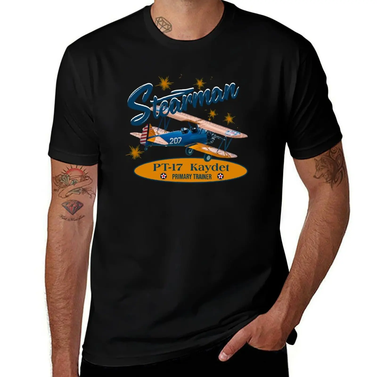 

Stearman PT-17 Kaydet T-Shirt funny t shirts cotton t shirts for man graphic funny T-Shirt