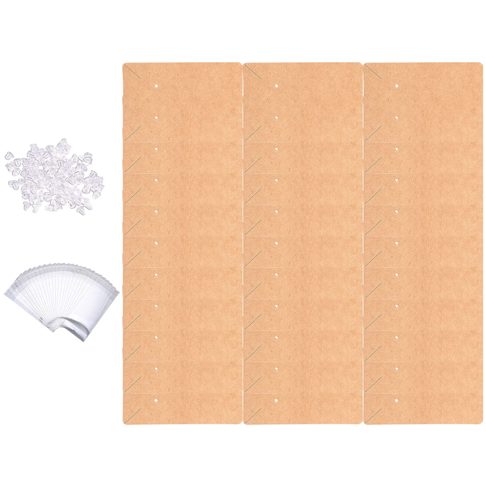 

Earrings Cardboard Jewelry Holder Cards for Display Necklace Plastic Silica Gel Easy Storage Portable Practical Popular Gift