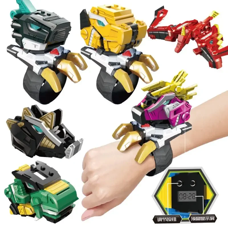 2025 Servic secreto móvil Deco Miniforce X reloj de juguete Super dinosaurio potencia Mecha deformación Robot regalo favorito de los niños