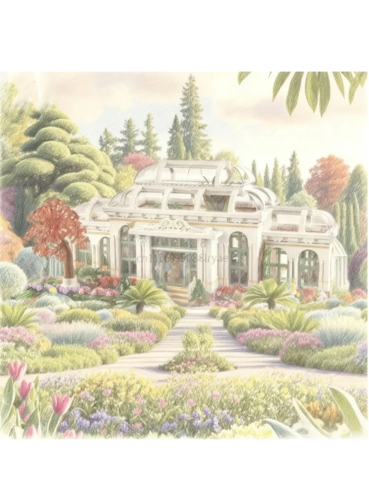 2025 3792 pieces of beautiful botanical garden large modular building set building street view building block toys