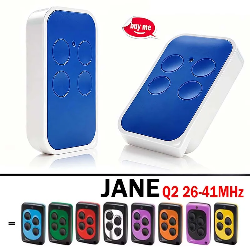 JANE Q2 Garage Door Electric Gate Remote Control Opener 26MHz - 41MHz 26.995MHz 30.900MHz 30.875MHz 40.685MHz Hand Transmitter