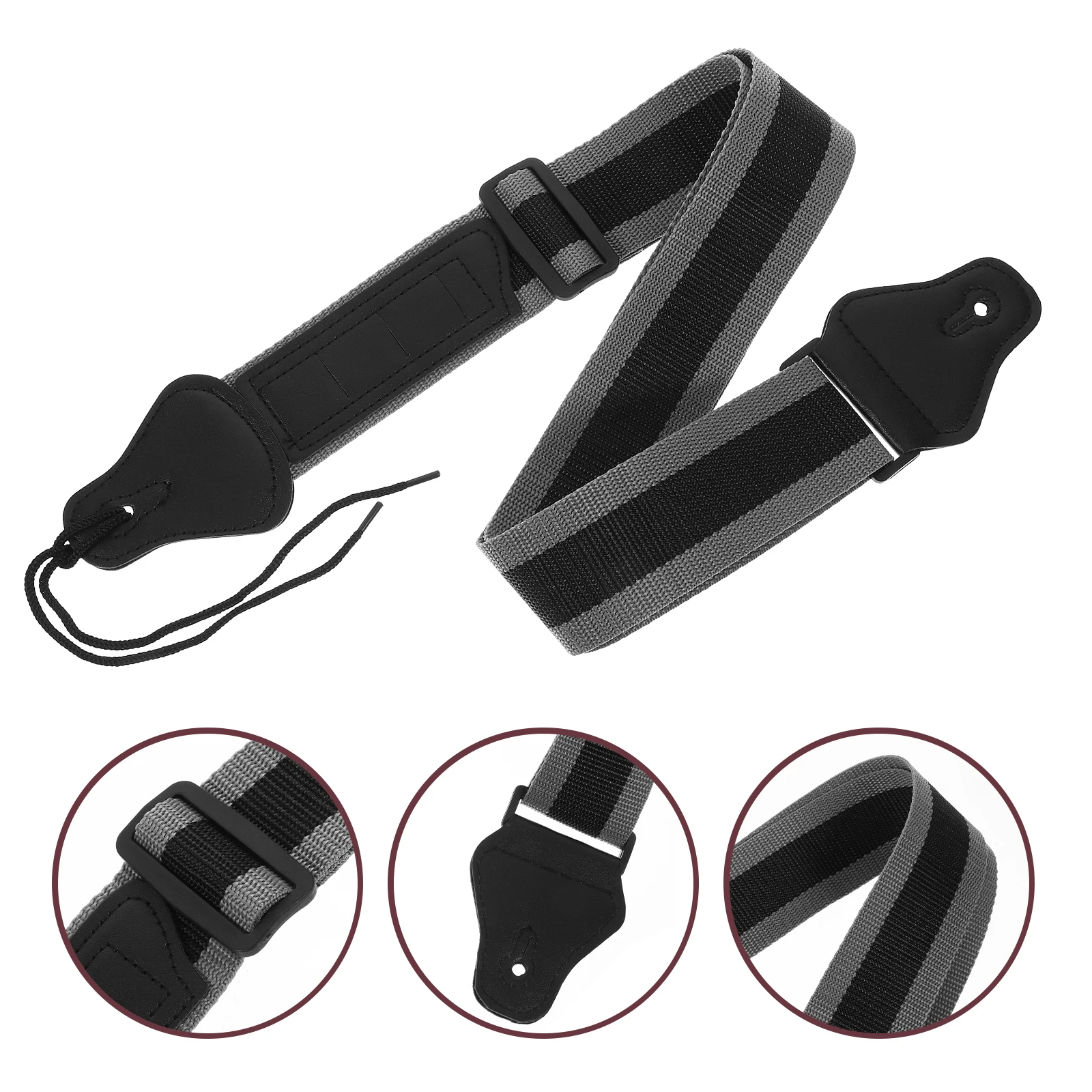 

Guitar Strap For Classical Acoustic Electric Bass Guitar Padded End Universal Shoulder Strap With Pick Holder Black