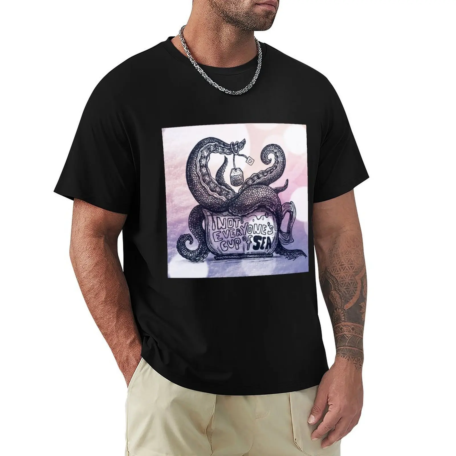 

Not Everyone's Cup of Sea, Design 2 T-Shirt plus size tops sublime funny gifts vintage t shirts mens t shirt graphic