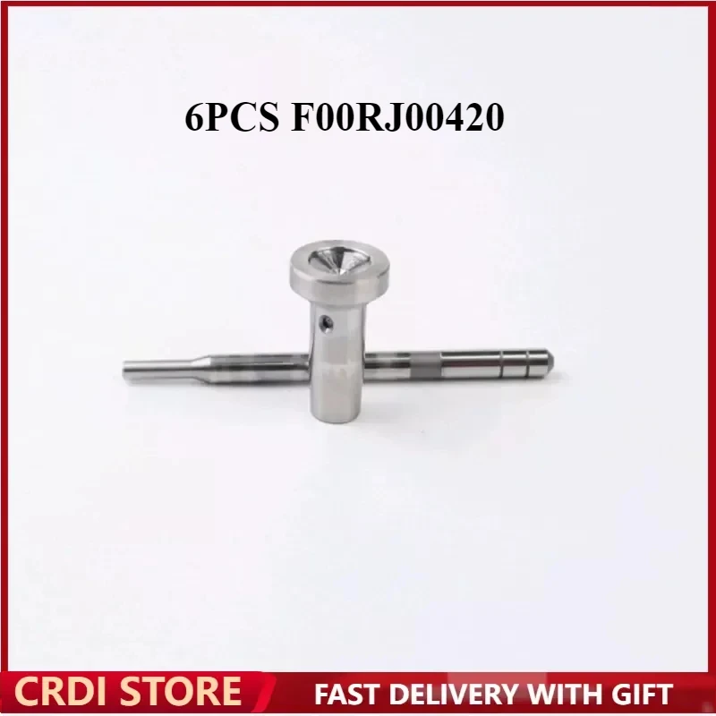 

6PCS F00RJ00420 CRIN Injector Valve Assembly for BOSCH 0445120 011 Iveco Sofim