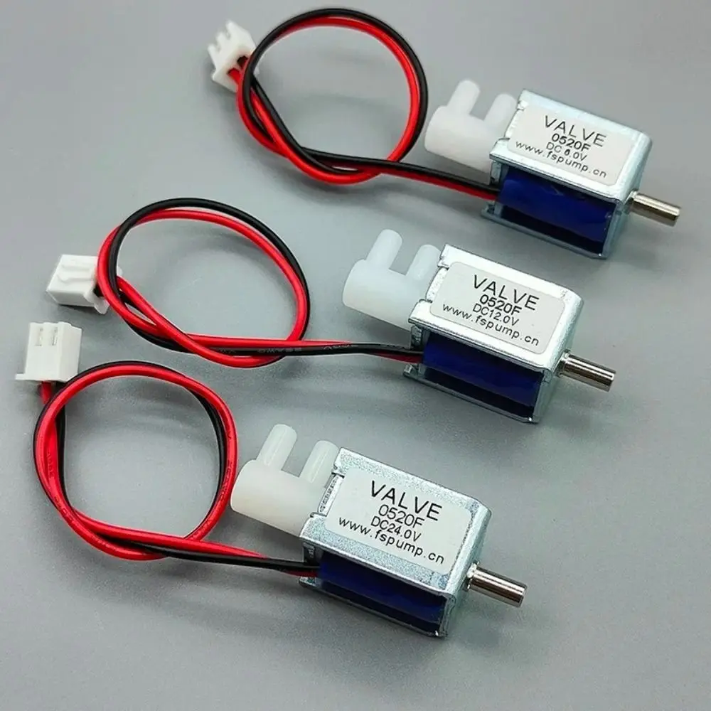 Micro Plastic Mini Electric Solenoid Valve 24V DC Mini Size 2-Position 3-Way Valve Rubber Gas Flow Control Valve