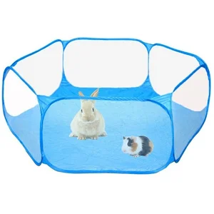 Portable pet with folding fence, small for small animals, breathable puppy, cat, rabbit, guinea pig, hamster, hedgehog 8 Main Sales Hamster Cage - №7
