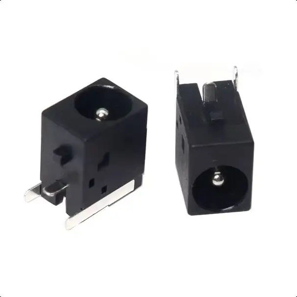 【30-5PCS】PCB Mount 5.5 x 2.1 / 2.5 mm Female DC Power Jack Plug Charging Socket Connector Dock Black 2.1X2.5MM