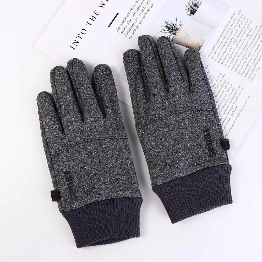 

Autumn and Winter Touchscreen Gloves Waterproof Anti-Slip Commuting Gloves Windproof Black/Gray/Blue Cycling Snow Ski Gloves