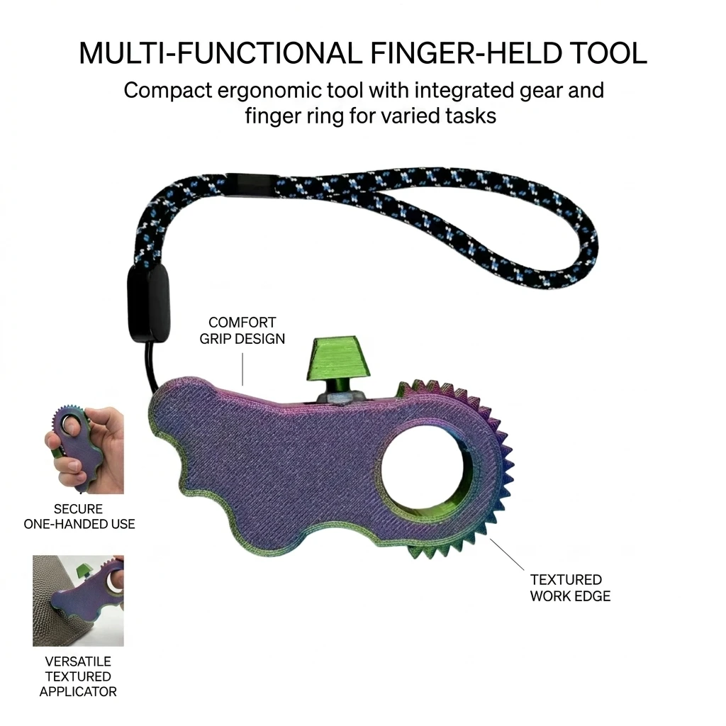 1pc 3D Printed Stress Reliever Creative Keychain for Office Workers Students Quiet Relief Gift Durable