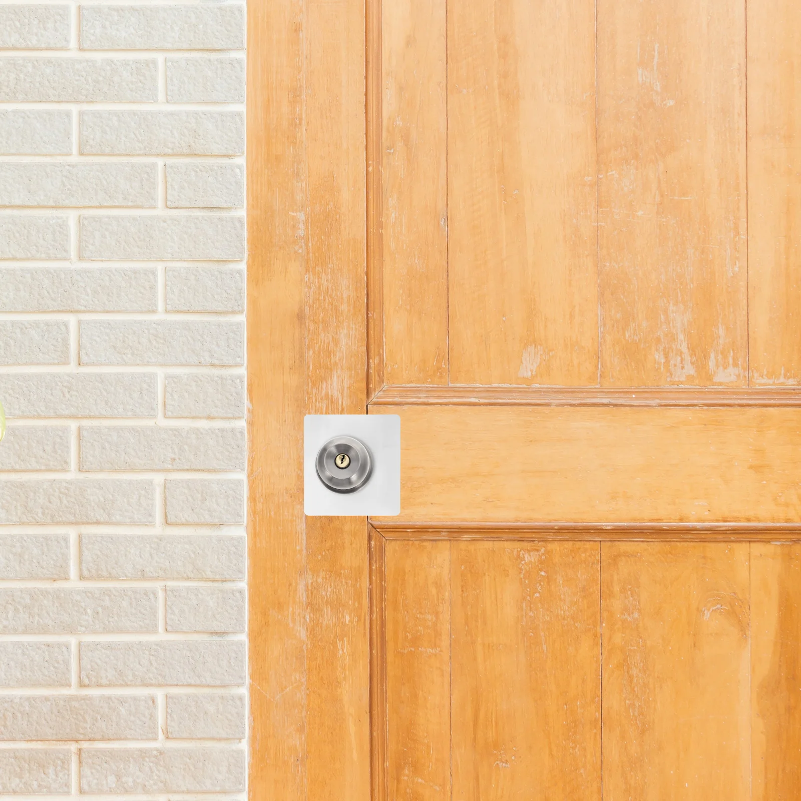 

4pcs Door Repair Plate for Wood Metal Doors Security Reinforcement Stainless Steel Home Door Lock Reinforcement Plate Hotel