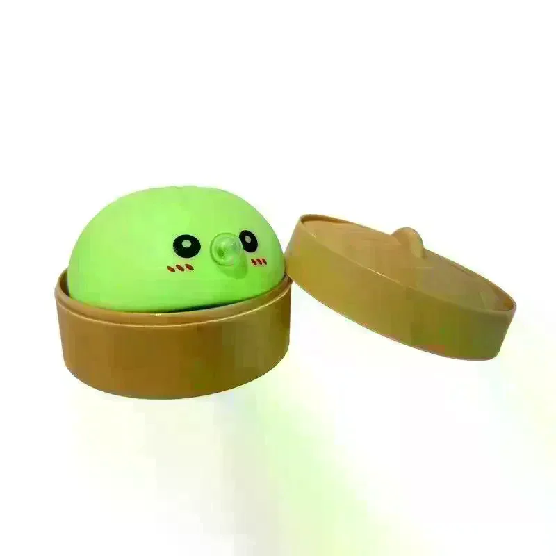 1Pcs Stress Relief  Emotion Bun Fidget Toys Colorful Squeeze Bubble Bun Toy With Steamer For & Adults Anxiety Relief