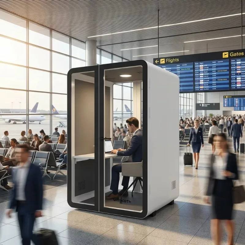 Multi-Functional Soundproof Booth Dual-Purpose Work And Rest Acoustic Pod Customized Internal Facilities For Open Office Public