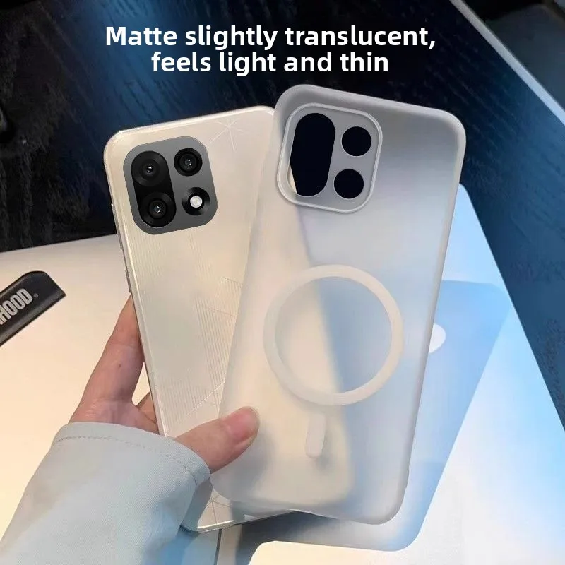 

Чехол для OnePlus 15 13, новый ультратонкий магнитный чехол с полным покрытием, матовый полупрозрачный чехол для ПК для Oneplus 15, противоударный чехол