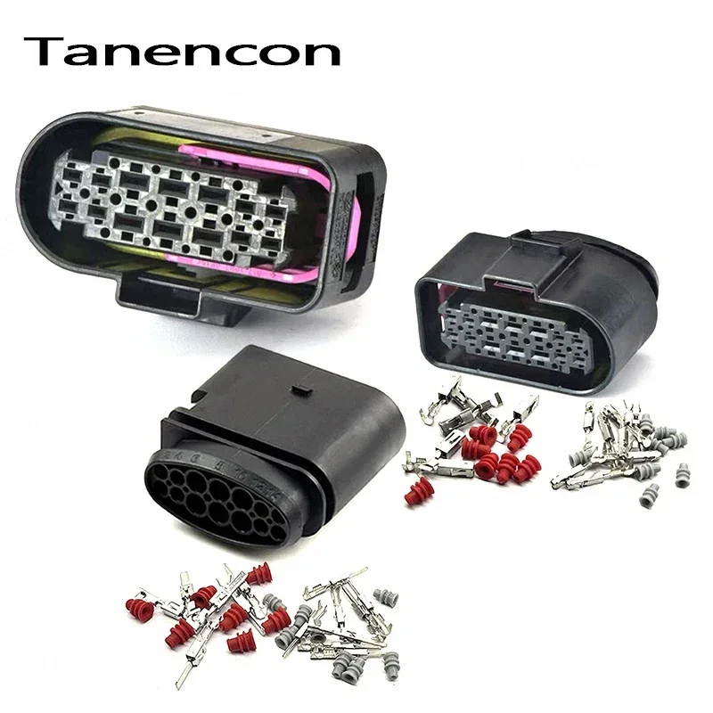 

14-контактный композитный разъем 1,5/2,8 мм 6189-7103 Автомобильный светодиодный разъем для фар 3C0973737 3C0973837 для VW Audi