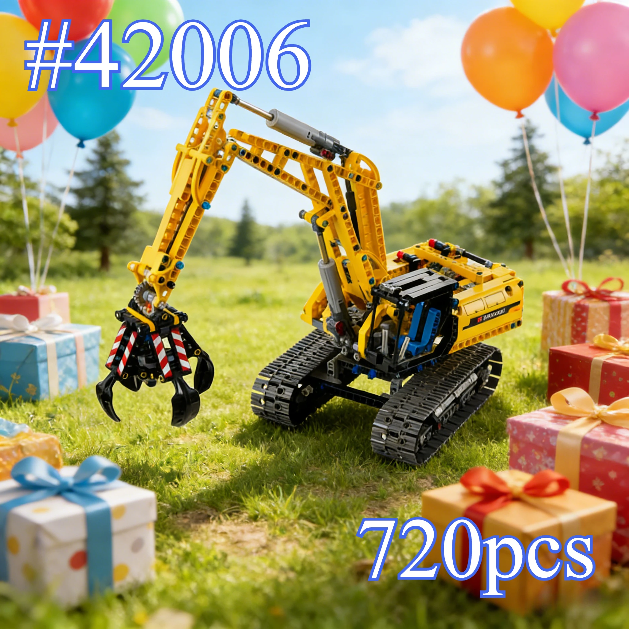 

Наборы строительных блоков серии «Экскаватор» 42006, подходящие для подарков на день рождения, совместимые с деталями Lego, 720 шт.