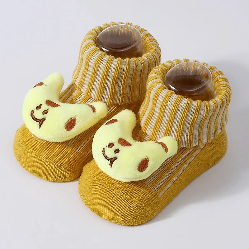 

Cute Cartoon 3D Doll Baby Socks for Boy Girl Spring Autumn Soft Cotton Newborn Sock Infant Kids Short Socken Warm Socks