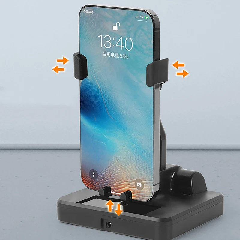 Desk Mute Automatic Swing Shaker Mobile Phone Stand Holder Automatic Swing Shake Phone Wiggler Pedometer Brush Stepper