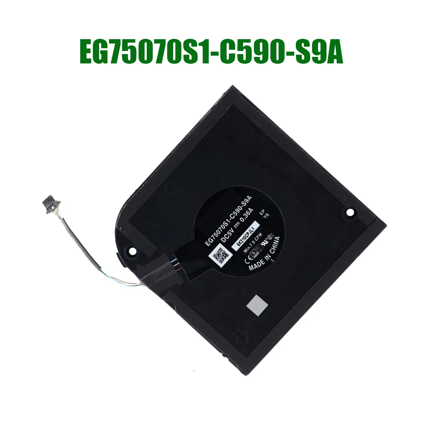 

For DELL For Latitude 5521 For Precision 3561 EG75070S1-C590-S9A DC5V 0.36A Laptop CPU Fan