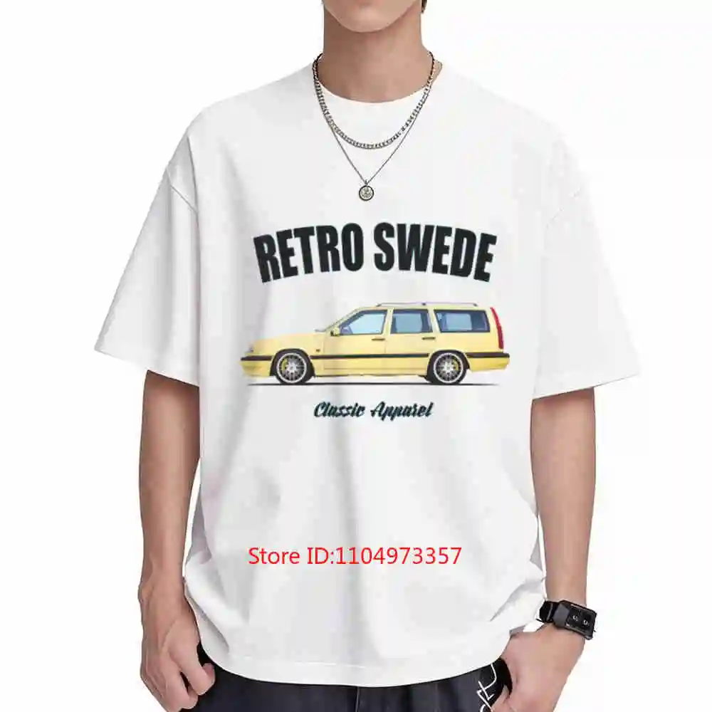 850 T5 Estate Retro Swede Classic Car Short Sleeve Tee 100% Cotton T-Shirt