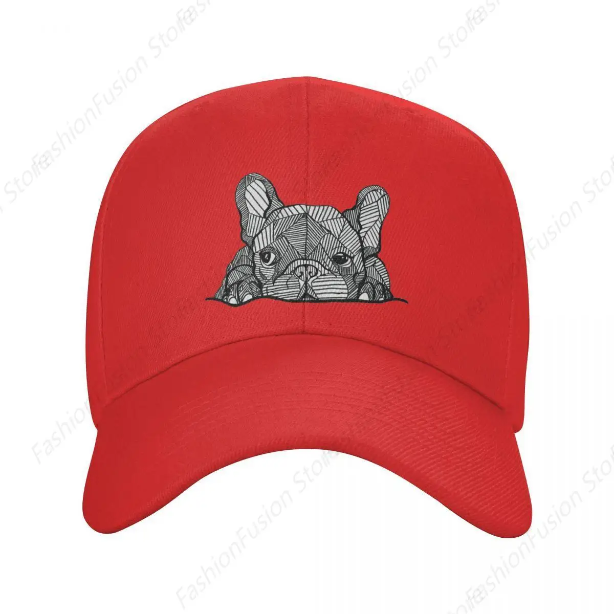 Classic French Bulldog Baseball Cap Men Women Adjustable Unisex Trucker Hat Fashion Ball Caps for Daily Casual Outdoor Headwear