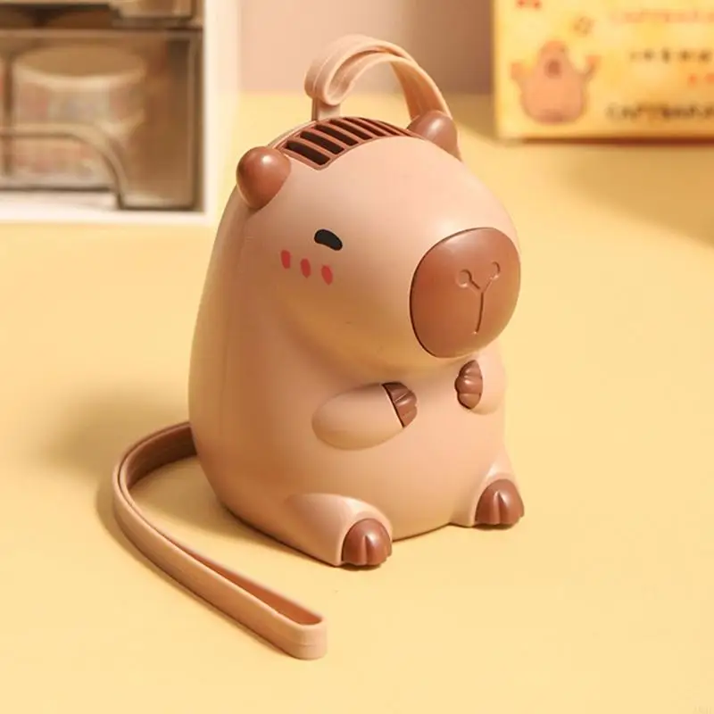 A0NC Quiet Press Fan Fan Fan Cartoon Capybara Fan Cooling Fan Cartoon Fan Fan Fan Fan Fan