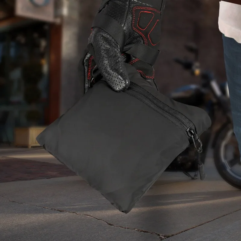 MESOROCK Motorcycle Backpack - Foldable & Packable with Helmet Holder, Lightweight Folding Bag for Hiking, Camping, Cycling & Tr